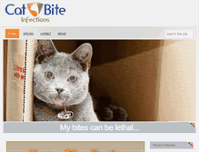 Tablet Screenshot of catbiteinfection.com